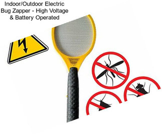Indoor/Outdoor Electric Bug Zapper - High Voltage & Battery Operated