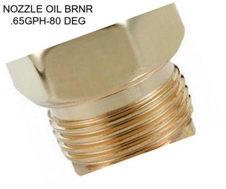 NOZZLE OIL BRNR .65GPH-80 DEG