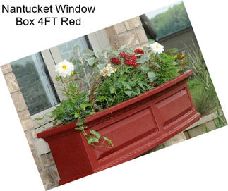 Nantucket Window Box 4FT Red