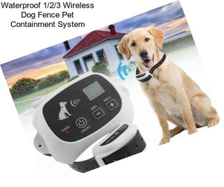 Waterproof 1/2/3 Wireless Dog Fence Pet Containment System