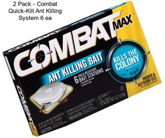2 Pack - Combat Quick-Kill Ant Killing System 6 ea