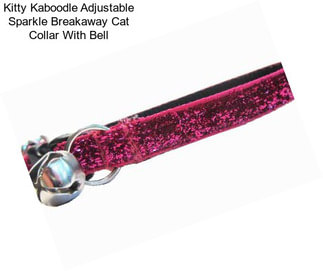 Kitty Kaboodle Adjustable Sparkle Breakaway Cat Collar With Bell