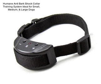 Humane Anti Bark Shock Collar Training System Ideal for Small, Medium, & Large Dogs