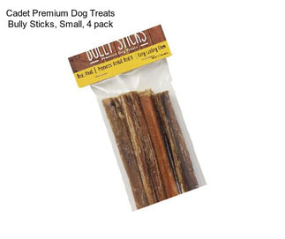 Cadet Premium Dog Treats Bully Sticks, Small, 4 pack