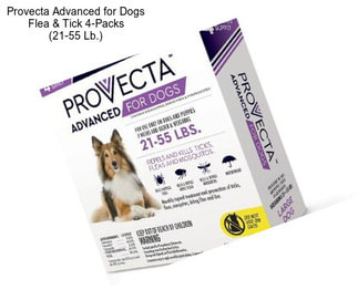 Provecta Advanced for Dogs Flea & Tick 4-Packs (21-55 Lb.)