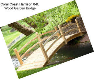 Coral Coast Harrison 8-ft. Wood Garden Bridge