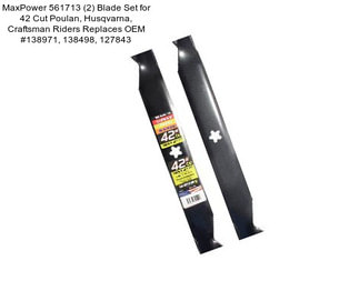 MaxPower 561713 (2) Blade Set for 42\