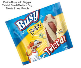 Purina Busy with Beggin\' Twistd! Small/Medium Dog Treats 21 oz. Pouch
