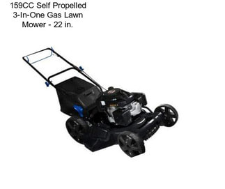 159CC Self Propelled 3-In-One Gas Lawn Mower - 22 in.