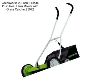 Greenworks 20-Inch 5-Blade Push Reel Lawn Mower with Grass Catcher 25072