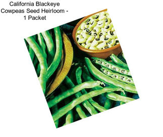 California Blackeye Cowpeas Seed Heirloom - 1 Packet