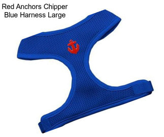 Red Anchors Chipper Blue Harness Large