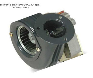 Blower,13 cfm,115V,0.29A,3394 rpm DAYTON 1TDN1