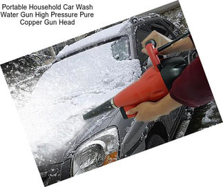 Portable Household Car Wash Water Gun High Pressure Pure Copper Gun Head