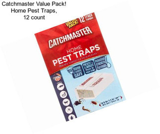 Catchmaster Value Pack! Home Pest Traps, 12 count