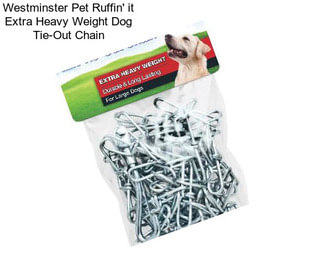 Westminster Pet Ruffin\' it Extra Heavy Weight Dog Tie-Out Chain