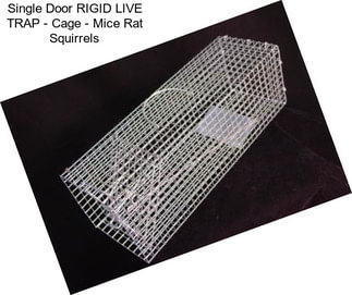 Single Door RIGID LIVE TRAP - Cage - Mice Rat Squirrels