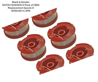 Black & Decker NST2018/GH600 6 Pack of OEM Replacement Spools # 90564281C-6PK