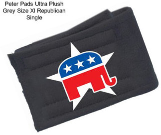 Peter Pads Ultra Plush Grey Size Xl Republican Single