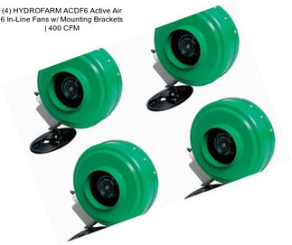 (4) HYDROFARM ACDF6 Active Air 6\