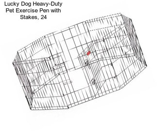 Lucky Dog Heavy-Duty Pet Exercise Pen with Stakes, 24\