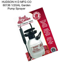 HUDSON H D MFG CO 60136 1/2GAL Garden Pump Sprayer