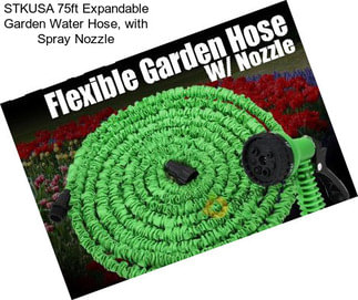 STKUSA 75ft Expandable Garden Water Hose, with Spray Nozzle