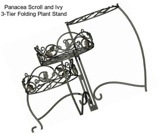 Panacea Scroll and Ivy 3-Tier Folding Plant Stand