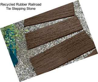 Recycled Rubber Railroad Tie Stepping Stone