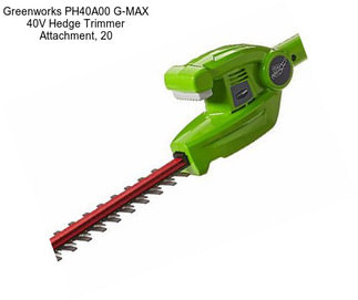 Greenworks PH40A00 G-MAX 40V Hedge Trimmer Attachment, 20\
