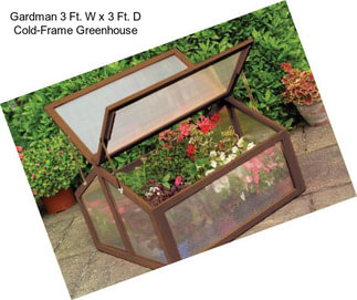 Gardman 3 Ft. W x 3 Ft. D Cold-Frame Greenhouse