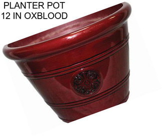 PLANTER POT 12 IN OXBLOOD