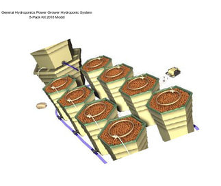 General Hydroponics Power Grower Hydroponic System 8-Pack Kit 2018 Model