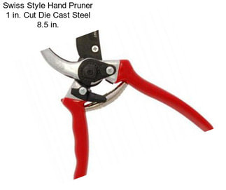 Swiss Style Hand Pruner 1 in. Cut Die Cast Steel 8.5 in.