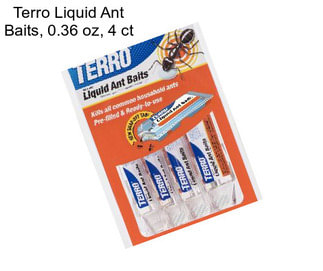 Terro Liquid Ant Baits, 0.36 oz, 4 ct