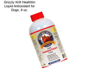 Grizzly Krill Healthtm Liquid Antioxidant for Dogs, 8 oz.