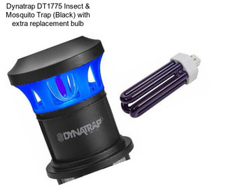 Dynatrap DT1775 Insect & Mosquito Trap (Black) with extra replacement bulb