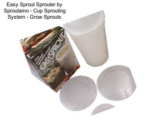 Easy Sprout Sprouter by Sproutamo - Cup Sprouting System - Grow Sprouts