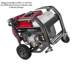 Briggs & Stratton 20541 3,100 PSI 2.8 GPM Gas Pressure Washer with 4-Wheel Design
