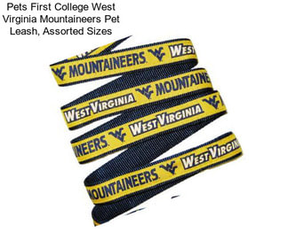 Pets First College West Virginia Mountaineers Pet Leash, Assorted Sizes