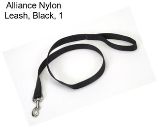 Alliance Nylon Leash, Black, 1\