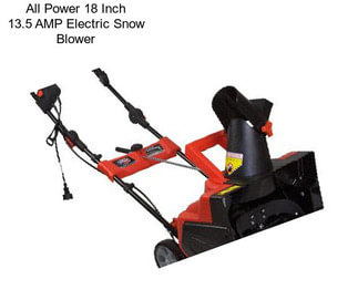 All Power 18 Inch 13.5 AMP Electric Snow Blower