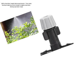 20Pcs Sprinkler Heads Atomizing Nozzle + Tee Joints Misting Watering Home Graden Irrigation,Sprinkler, Misting Sprinkler Head