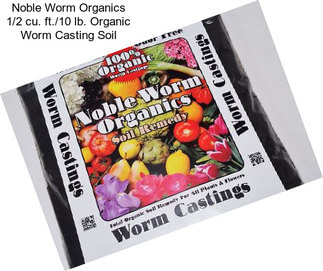 Noble Worm Organics 1/2 cu. ft./10 lb. Organic Worm Casting Soil