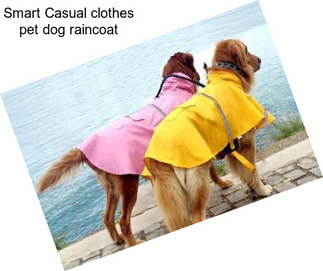 Smart Casual clothes pet dog raincoat