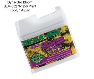 Dyna-Gro Bloom BLM-032 3-12-6 Plant Food, 1-Quart