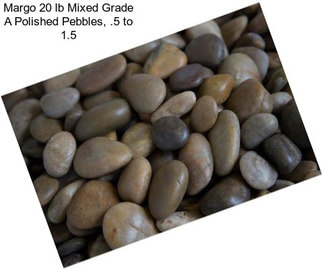 Margo 20 lb Mixed Grade A Polished Pebbles, .5\