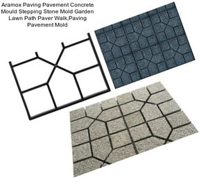 Aramox Paving Pavement Concrete Mould Stepping Stone Mold Garden Lawn Path Paver Walk,Paving Pavement Mold