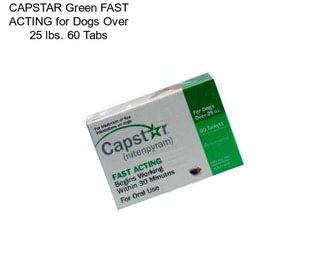 CAPSTAR Green FAST ACTING for Dogs Over 25 lbs. 60 Tabs