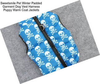 Sweetsmile Pet Winter Padded Garment Dog Vest Harness Puppy Warm Coat Jackets